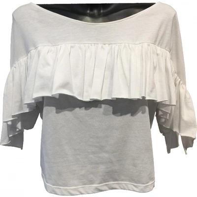 Pre-owned Msgm White Cotton Top