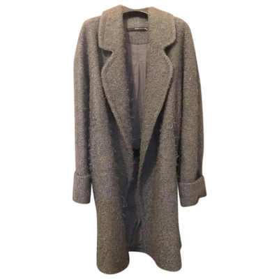 Pre-owned Maurizio Pecoraro Wool Coat In Grey