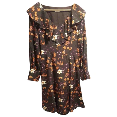 Pre-owned Valentino Silk Mid-length Dress In Other