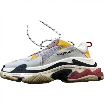 Pre-owned Balenciaga Triple S Trainers In Multicolour