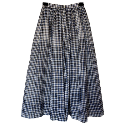 Pre-owned Sara Roka Mid-length Skirt In Blue