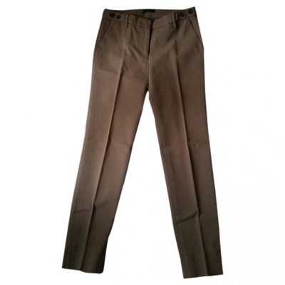 Pre-owned Peserico Chino Pants In Ecru