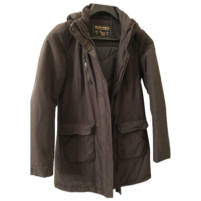 Pre-owned Woolrich Brown Synthetic Jacket