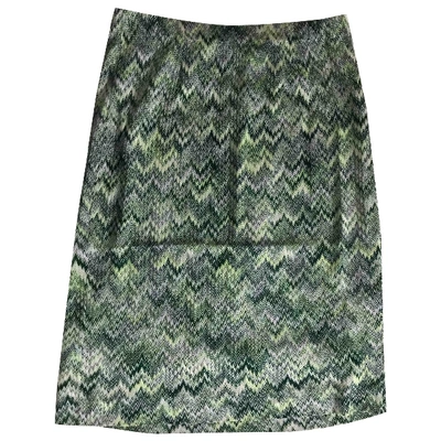 Pre-owned Missoni Mid-length Skirt In Green