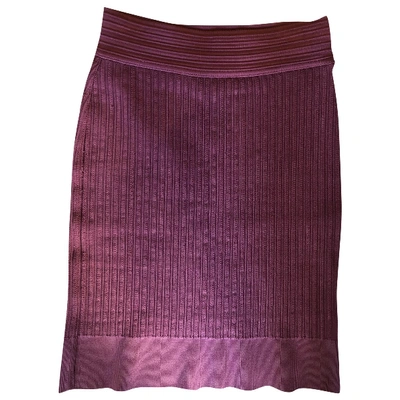 Pre-owned Alaïa Purple Skirt