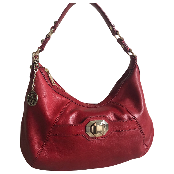 Pre-Owned Dkny Red Leather Handbag | ModeSens