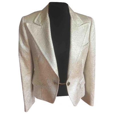 Pre-owned Dolce & Gabbana Gold Viscose Jacket