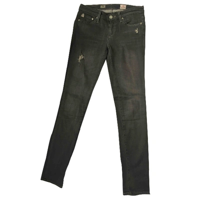 Pre-owned Ag Slim Jeans In Grey