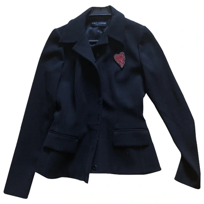 Pre-owned Dolce & Gabbana Wool Jacket In Black