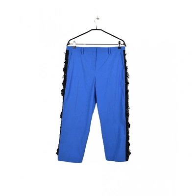 Pre-owned N°21 Trousers In Blue