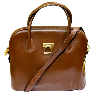 Pre-owned Lancel Leather Handbag In Brown