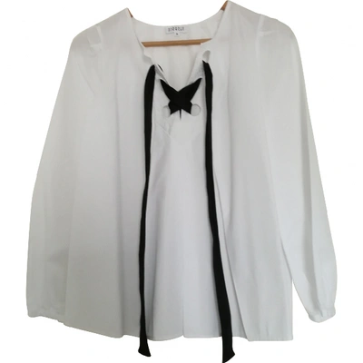 Pre-owned Claudie Pierlot White Cotton Top