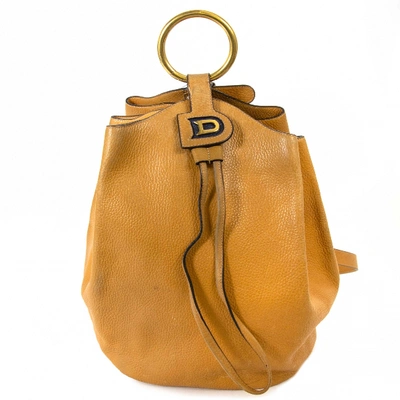 Pre-owned Delvaux Yellow Leather Handbag