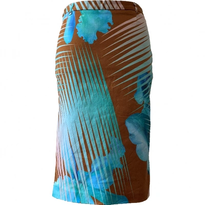 Pre-owned Versus Mid-length Skirt In Brown