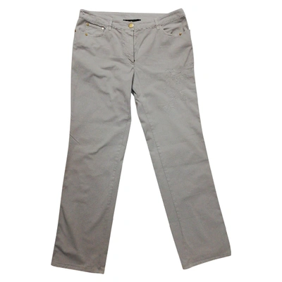 Pre-owned La Perla Straight Pants In Grey