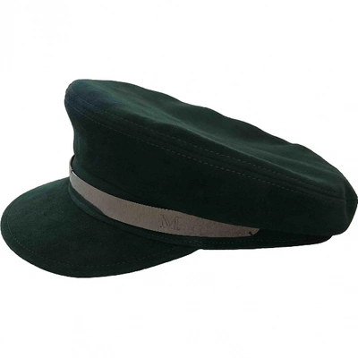 Pre-owned Maison Michel Cap In Green