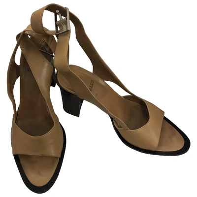 Pre-owned Bally Leather Sandal In Camel