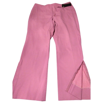 Pre-owned Dolce & Gabbana Large Pants In Pink
