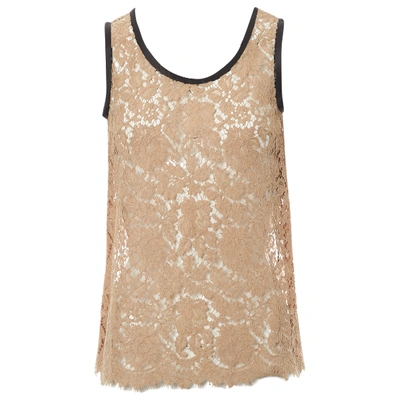 Pre-owned Dolce & Gabbana Camisole In Camel