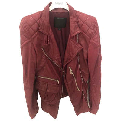 Pre-owned Marc Jacobs Leather Jacket In Red