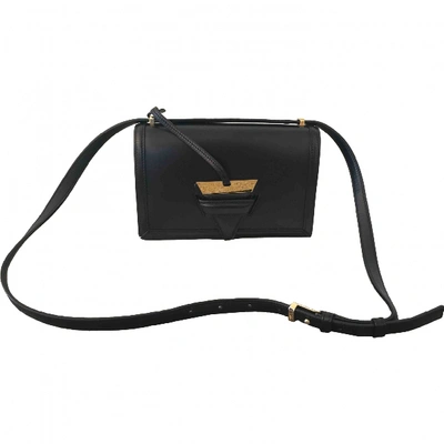 Pre-owned Loewe Barcelona Black Leather Handbag
