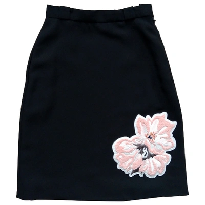 Pre-owned Carven Mini Skirt In Black