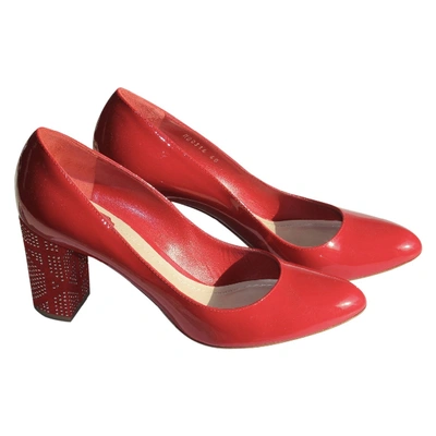 Pre-owned Dior Patent Leather Heels In Red
