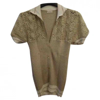 Pre-owned Valentino Knitwear In Gold