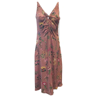 Pre-owned N°21 Silk Mid-length Dress In Pink