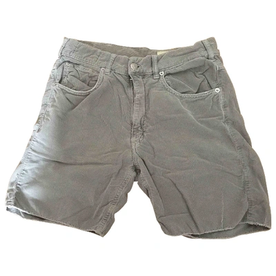 Pre-owned Mauro Grifoni Grey Cotton Shorts
