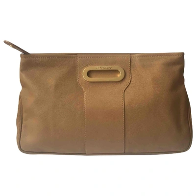 Pre-owned Jimmy Choo Leather Clutch Bag In Brown