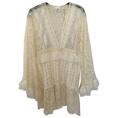 Pre-owned Anna Sui Tunic In Beige