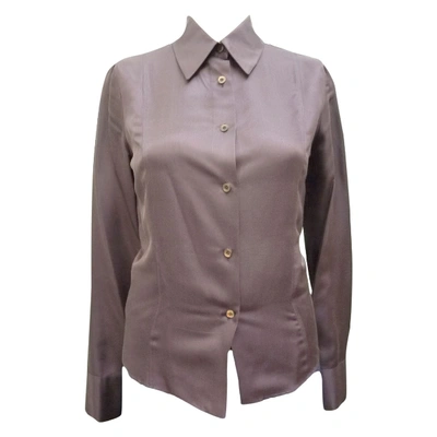 Pre-owned Gucci Silk Shirt In Purple