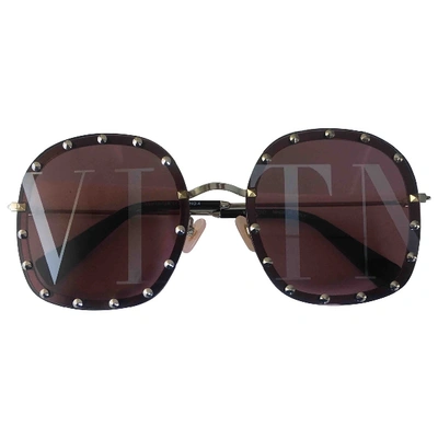 Pre-owned Valentino Metal Sunglasses