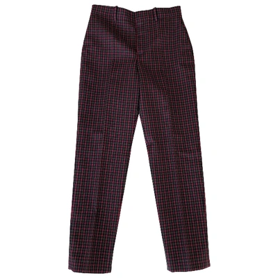 Pre-owned Balenciaga Wool Trousers In Multicolour