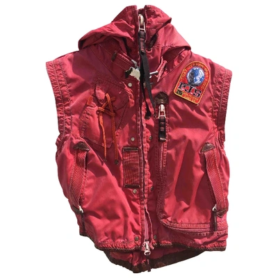 Pre-owned Parajumpers Biker Jacket In Red