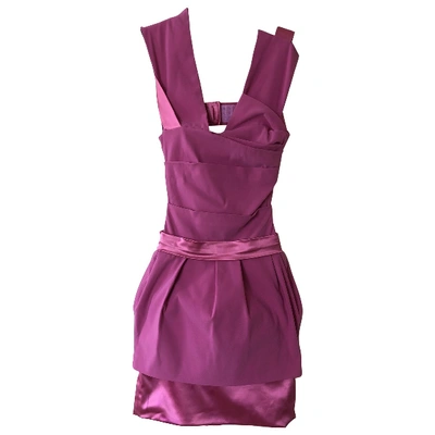 Pre-owned Preen By Thornton Bregazzi Mini Dress In Pink