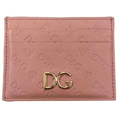 Pre-owned Dolce & Gabbana Leather Purse In Pink