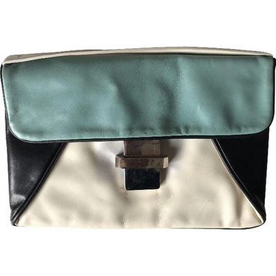 Pre-owned Costume National Leather Clutch Bag In Multicolour