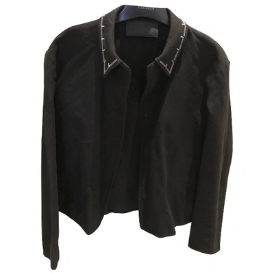 Pre-owned Prada Linen Short Vest In Black