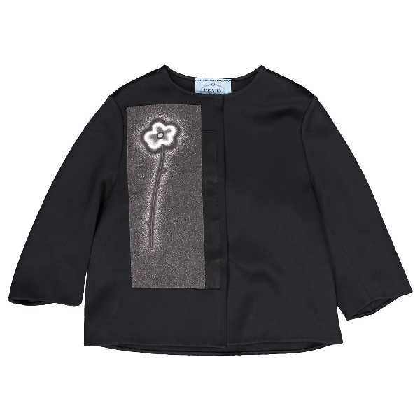 Pre-owned Prada Black Cotton Jacket | ModeSens