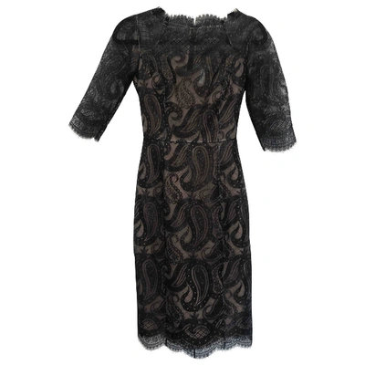 Pre-owned Erdem Silk Mid-length Dress In Black