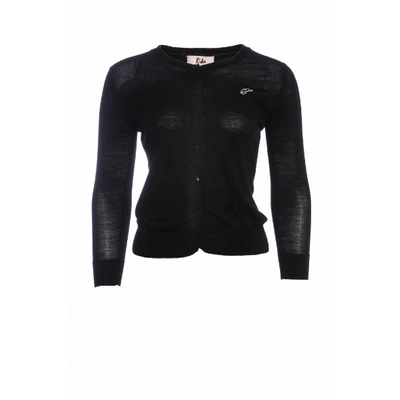 Pre-owned Rika Wool Cardigan In Black