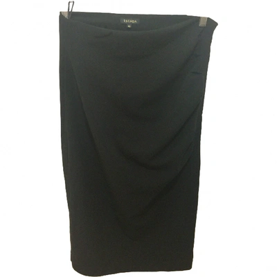 Pre-owned Escada Mid-length Skirt In Black