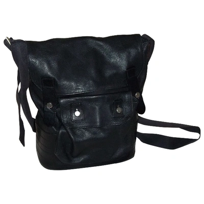 Pre-owned Jean Paul Gaultier Leather Crossbody Bag In Black