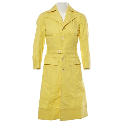 Pre-owned Dsquared2 Coat In Yellow