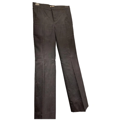 Pre-owned Marni Wool Large Pants In Anthracite