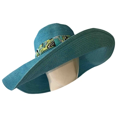 Pre-owned Emilio Pucci Hat In Turquoise