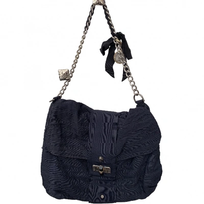 Pre-owned Lanvin Happy Blue Cotton Handbag