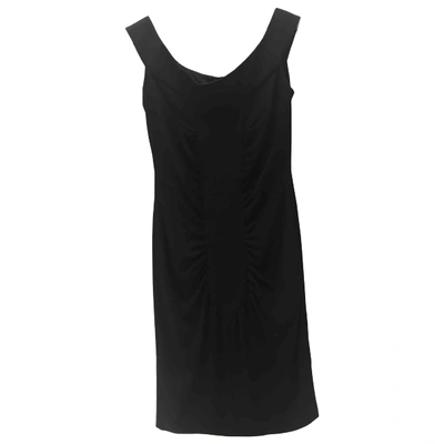 Pre-owned Valentino Silk Mid-length Dress In Black
